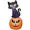5.5ft. Airblown® Inflatable Halloween Cat on Pumpkin